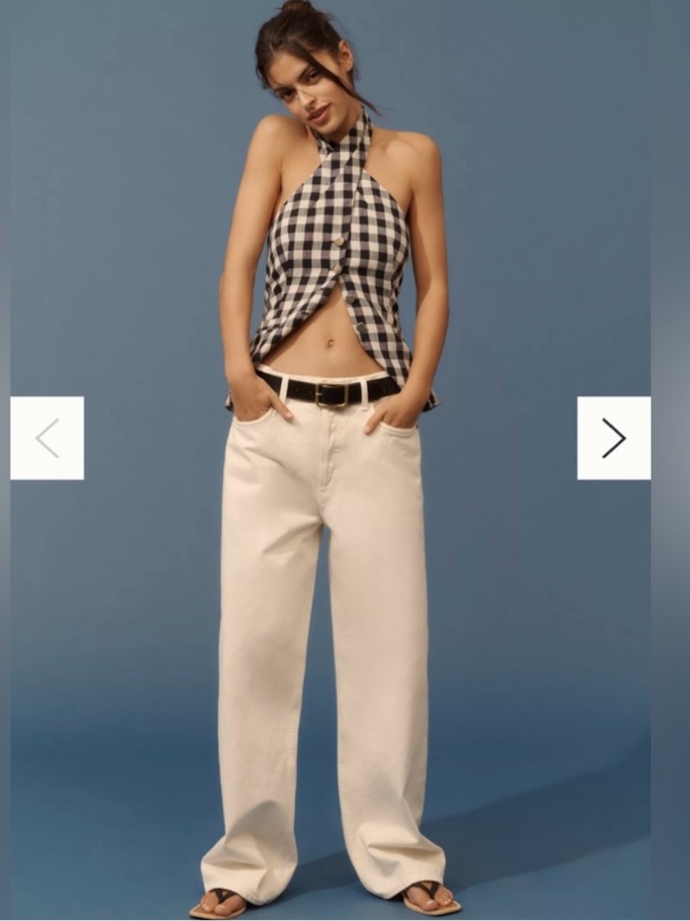 NWT Agolde Jeans Low Slung Baggy in Solar Ivory